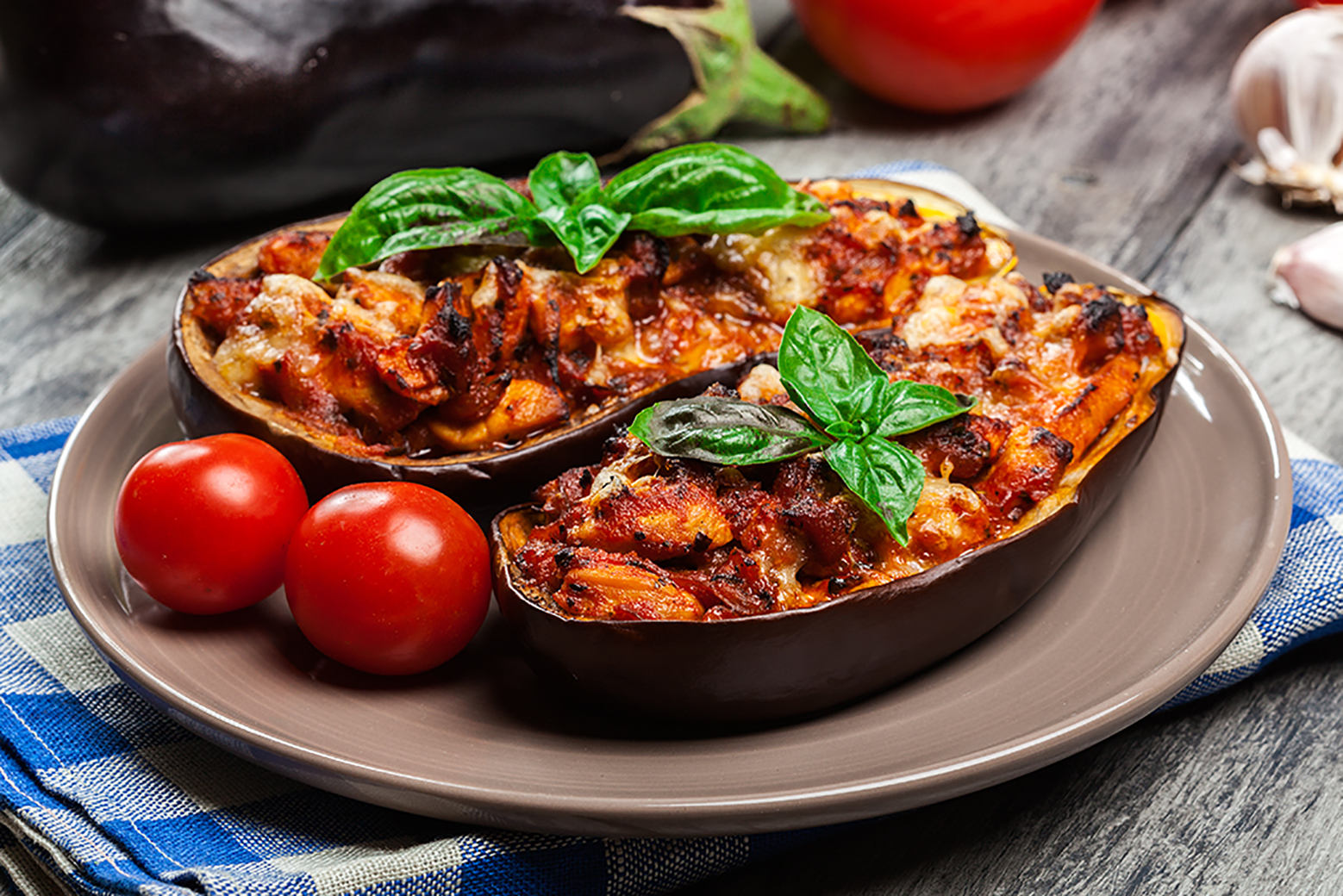 Aubergine & Cashew Bake