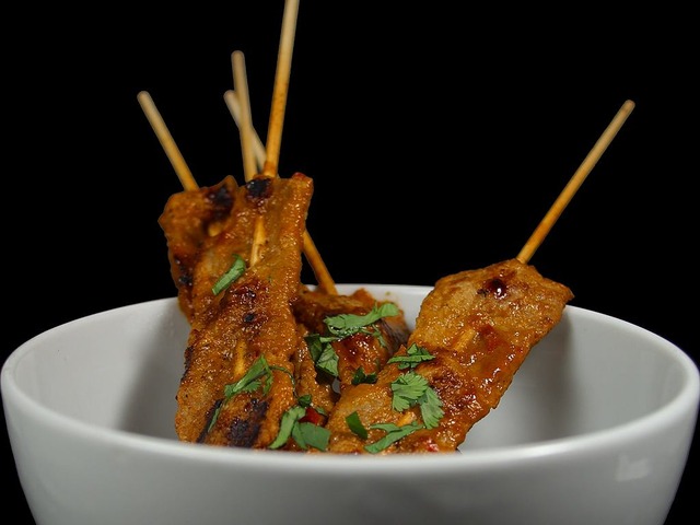 Chicken Satay with Cauliflower Rice