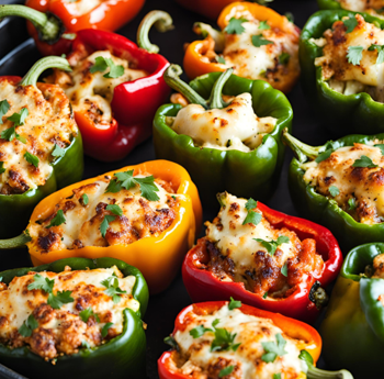 Halloumi Stuffed Peppers