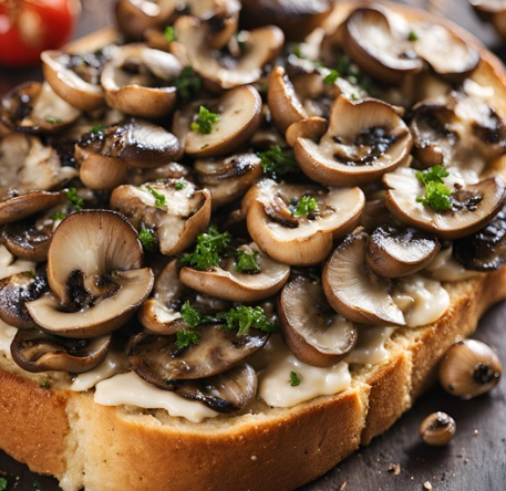 Creamy Mushrooms on toast