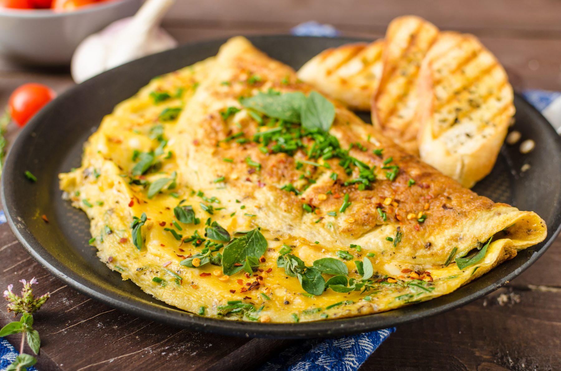 Cheese and Tomato Omelette