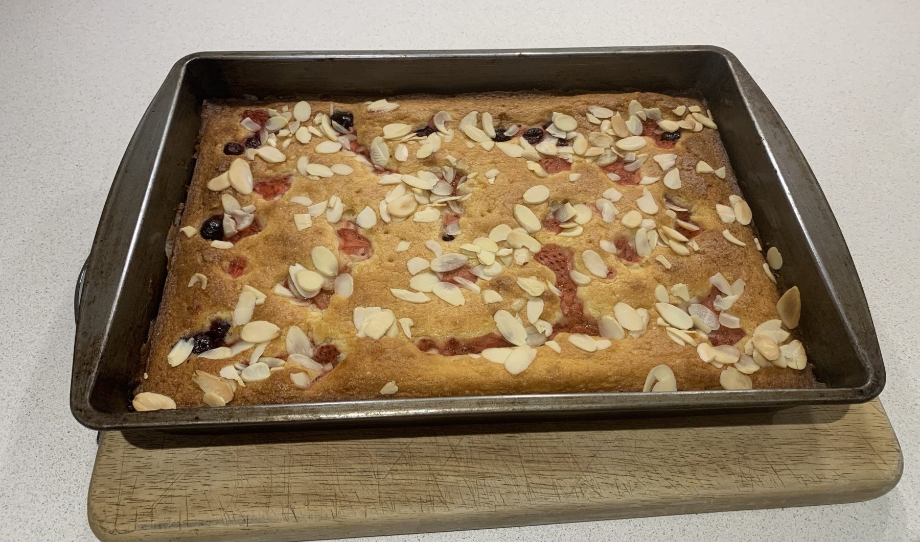 Bakewell Summer Berry Tray bake