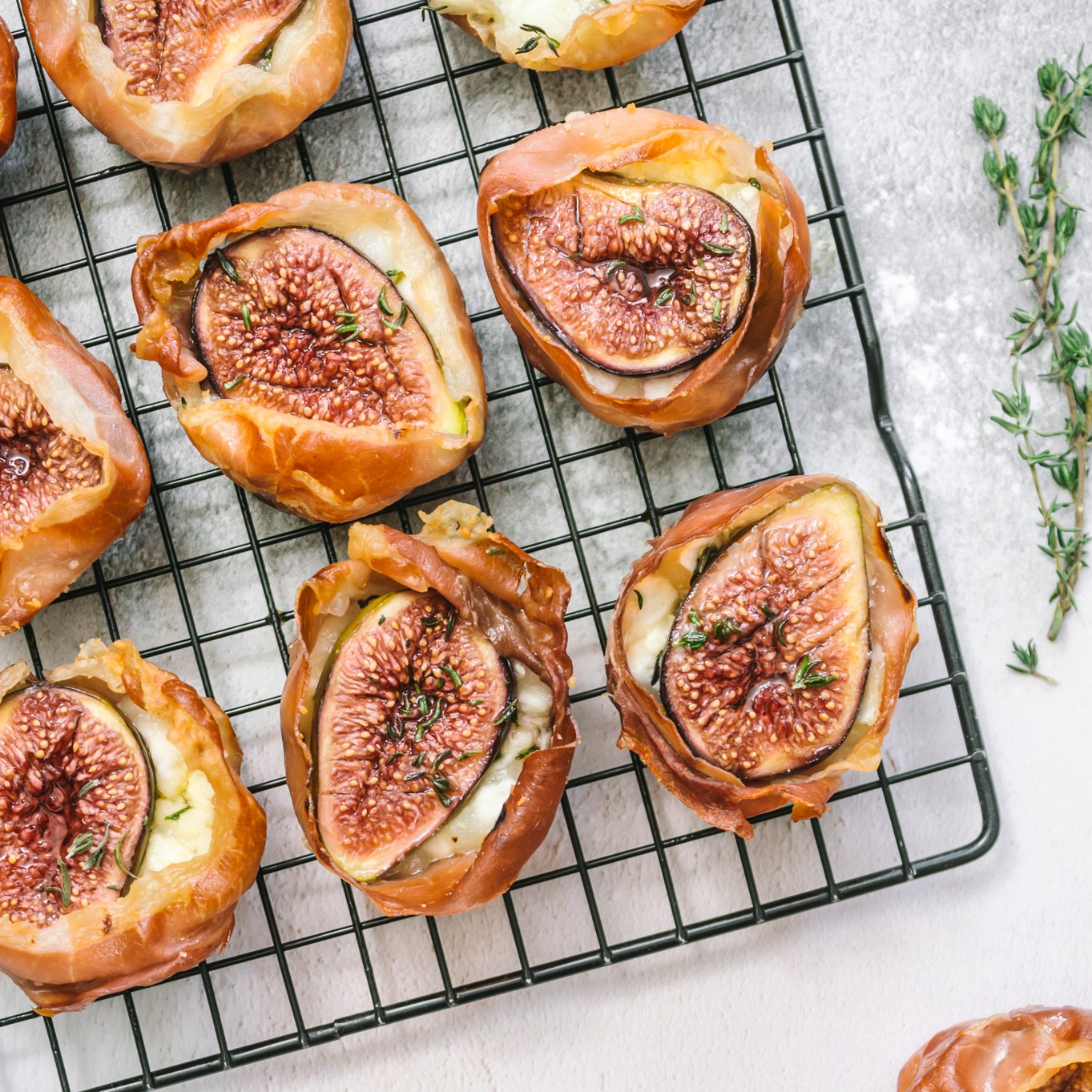 Fig & Goat's Cheese Prosciutto Cups