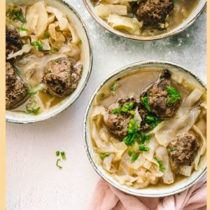 Beef and Liver Meatball Soup Recipe