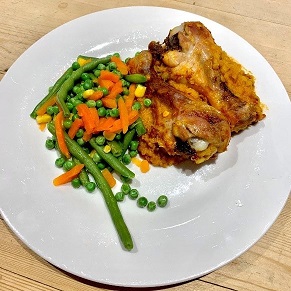 Recipe Chicken and lentil tray bake